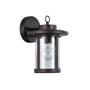 Chloe Lighting Vaxcel Transitional 1 Light Rubbed Bronze Outdoor Wall Sconce 10" Height - 1 of 4
