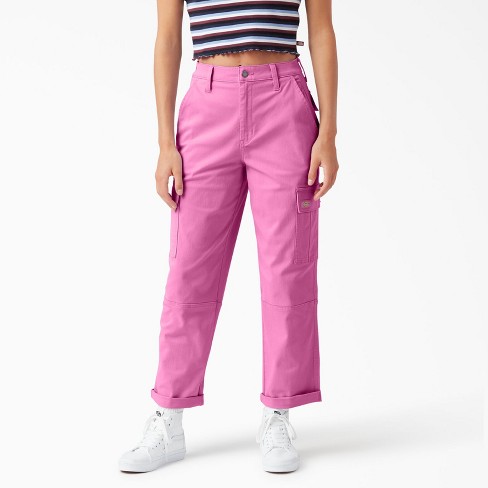 Dickies Women's Cropped Cargo Pants, Wild Rose (wr2), : Target