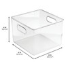 iDesign Pantry Storage Bin with Handles for Kitchen Cabinets or Fridge - Set of 2 - Clear - Made in USA - 4 of 4