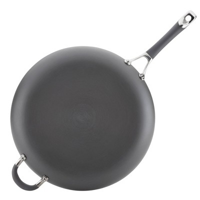 Circulon Symmetry Hard-Anodized Nonstick Induction Stir Fry Pan with Helper  Handle, 14-Inch