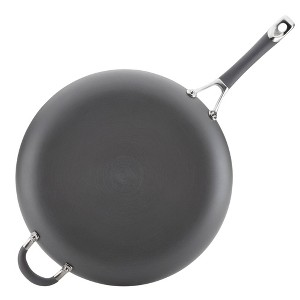 Circulon Radiance 14" Nonstick Hard Anodized Frying Pan with Helper Handle Gray: Dishwasher-Safe, Electric & Gas Compatible - 1 of 4