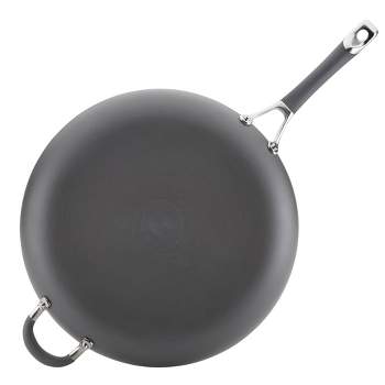 Circulon Radiance 14" Nonstick Hard Anodized Frying Pan with Helper Handle Gray