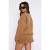 Mocamel Solid loose versatile casual round-neck sweatshirt and shorts set - 3 of 4