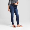 Over Belly Skinny Maternity Jeans - Isabel Maternity by Ingrid & Isabel™ Dark Wash - image 3 of 4