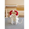 Kalalou Felt Mice Christmas Ornament Set of 2 – Adorable Kissing Couple Decor - 2 of 3