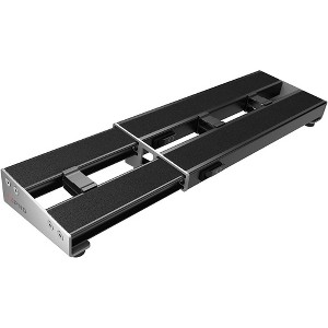 D'Addario PW-XPNDPB-01 XPND Pedalboard Telescopically Expanding 2-Rail System Small Black - 1 of 4