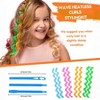 NAYSAYE 30 Pieces Heatless Hair Curlers Set for Women and Girls, Spiral Wave Rollers with 2 Styling Hooks for Most Hairstyles - 2 of 4
