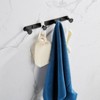 Phiestina Matte Black Stainless Steel Towel Hook Rack - 3 of 4