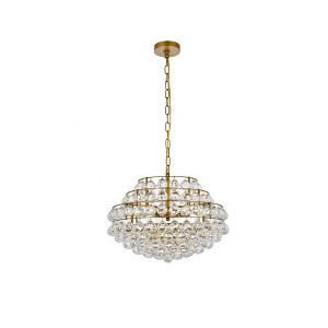 Elegant Lighting Savannah 5 - Light Pendant in  Brass - 1 of 4