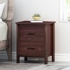 Christopher Knight Home Olimont Contemporary 2 Drawer Nightstand Walnut: Bedside Table with Storage - 2 of 4