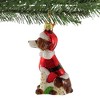 Kurt S. Adler 3.5 Inch Dog In Santa Suit Christmas Best Friend Tree Ornaments - 3 of 3