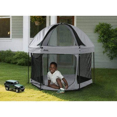 Jeep Hexagon Gray Metal and Plastic Pop Up Play Yard