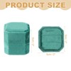Unique Bargains Velvet Octagon Wedding Proposal Engagement 2 Slot Jewelry Storage Ring Box - 2 of 4