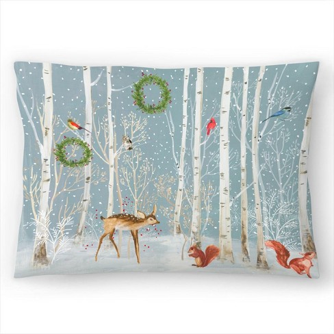 C&F Home Snowy Trees Christmas Throw Pillow