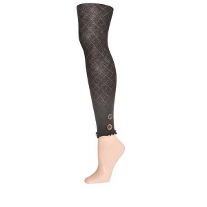 Memoi Miss Buttons Cotton Blend Footless Sweater Tights - 1 of 2