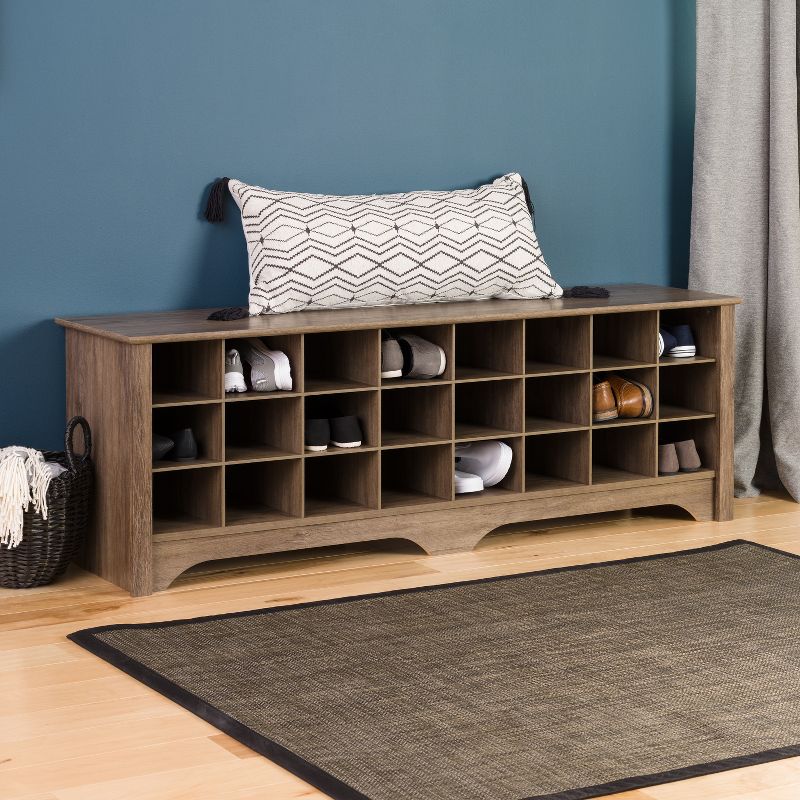 60" Shoe Cubby Bench - Prepac, 3 of 11