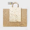 2ct Gold Foil Specks Cream/Brown Gift Bags - Spritz™: Medium Abstract Pattern, All Occasions, 12"x16"x6" - image 3 of 3