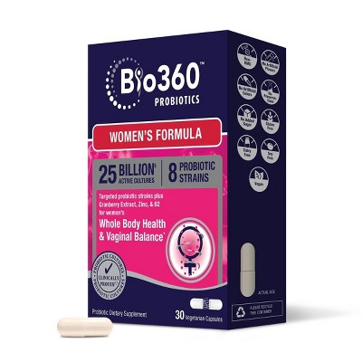 BIO360 Women's Health Formula Vegan Supplements - 30ct