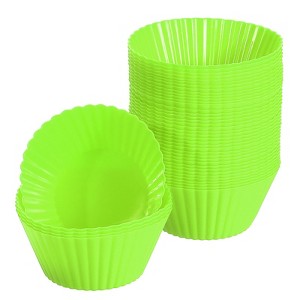 Unique Bargains Silicone Non-Stick Heat Resistant Baking Cups - 1 of 4