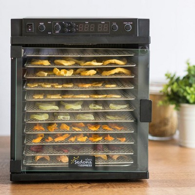 Sedona Express 11-Tray Black Stainless Steel Food Dehydrator
