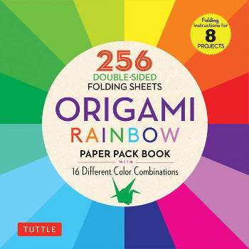 Origami Rainbow Paper Pack Book - by  Tuttle Studio (Paperback)