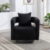 Hrinhom 29"W Modern Swivel Single Sofa Chair,Upholstered Boucle Accent Chair with Pillow - 4 of 4