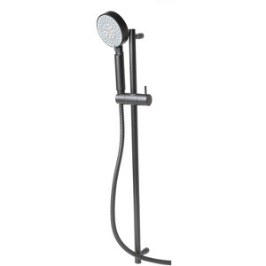 ALFI Black Matte Round Sliding Rail Hand Shower Set - 1 of 4