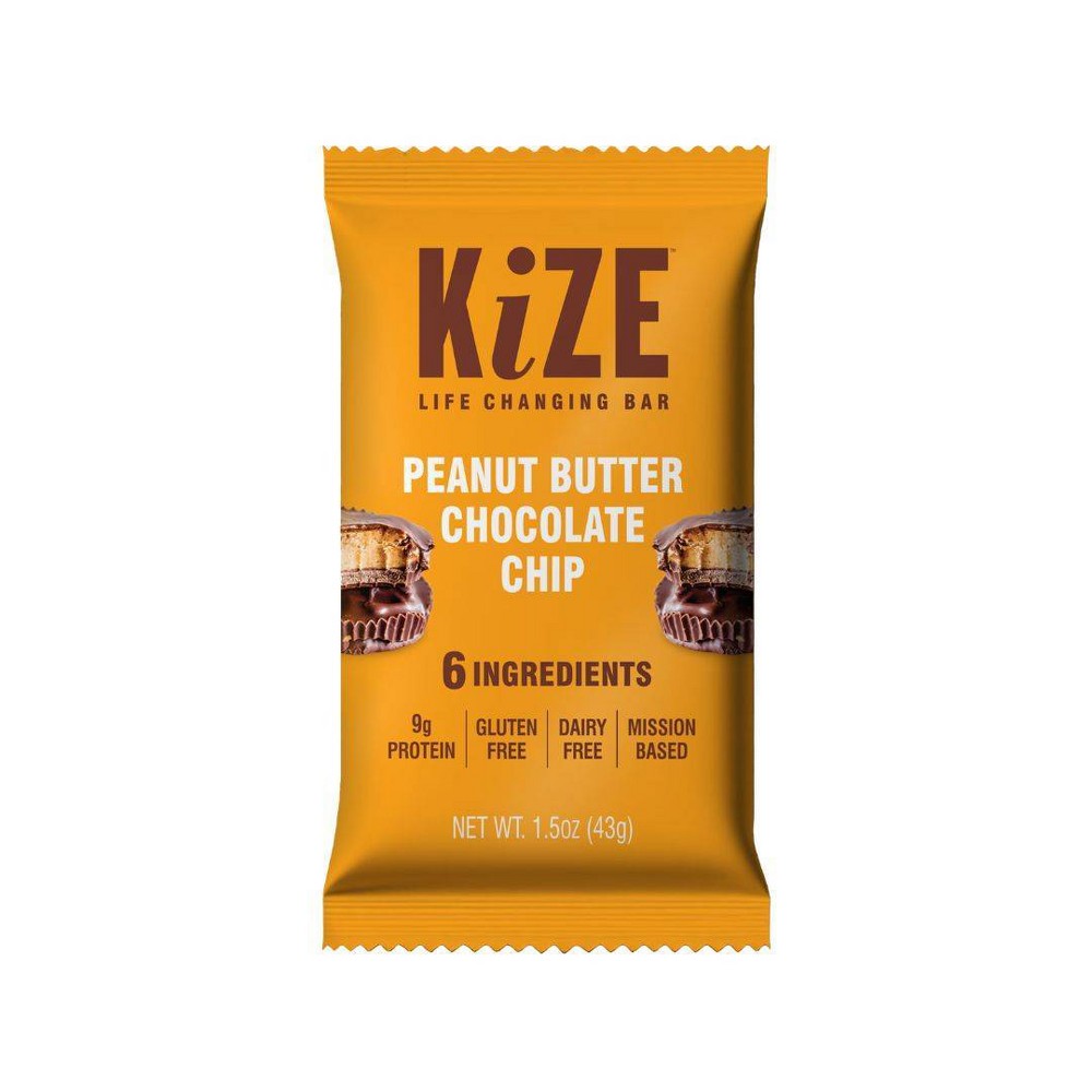 Kize RAW ENERGY BAR, PEANUT BUTTER CHOCOLATE CHIP