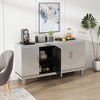 NicBex 59.84 Inch Modern 4-Door Storage Cabinet with Adjustable Shelves for Kitchen,Living Room and Entryway - 2 of 4