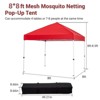 8x8ft Instant Pop-Up Canopy Tent ¨C One-Touch Waterproof Beach Shelter with Wheeled Bag for Outdoor, Parties & Camping (Red) - 4 of 4