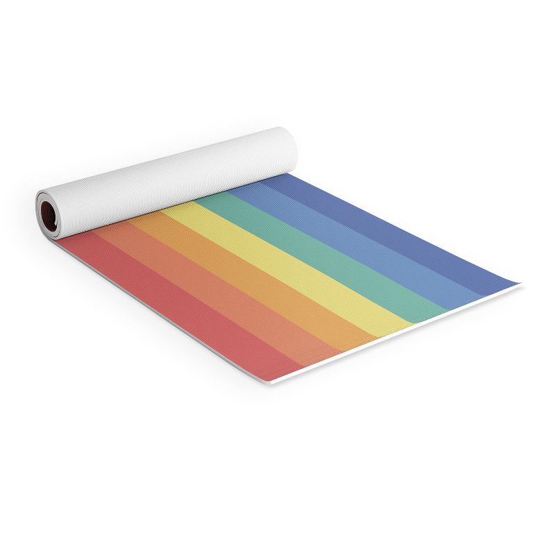 AvenieVintage Rainbow Stripes (6mm) 70" x 24" Yoga Mat - Society6, 2 of 4
