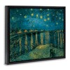 Stupell Industries Classic Starry Night Over Rhone Van Gogh Floating Frame Canvas Art, Black, 31" x 25" - 2 of 4