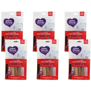 Paw Love 6" Grass-Fed Beef Collagen Sticks - Case of 6/3 ct - 1 of 4
