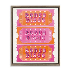 Stupell Industries Rodeo Disco Ticket Stubs, 31" x 25" - 1 of 4