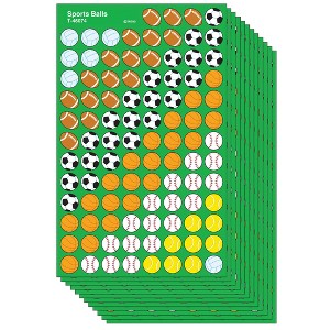 TREND Sports Balls superShapes Stickers, 800 Per Pack, 12 Packs - 1 of 3