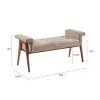 NicBex Ottoman Bench Storage Organizer Ottoman Upholstered Accent Bench for Entryway Bathroom Bedroom - 4 of 4