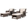 Syemin Patio Seating Sets, Comfortable Seating Set, Perfect for Comfortable Backyard Retreat, Designed for Relax in Style, Beige, 32.1"*32.1"*35" - 3 of 4