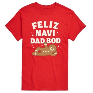 Men's - Instant Message - Feliz Navi Dad Bod Short Sleeve Graphic T-Shirt - 1 of 4