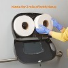Coastwide Professional Twin Jumbo Roll Toilet Paper Dispenser Black (CW60831) - 3 of 4