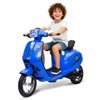 Jojoka 24V Electric Moped Scooter 350W Ride on Motorcycle For Big Kids w/ Rear Brake,Twist Grip Throttle & LED Light,Max 14MPH - 2 of 4