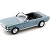 1964 1/2 Ford Mustang Convertible Light Blue 1/24 Diecast Model Car by Motormax - 2 of 3