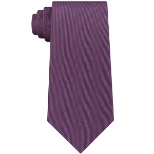 Calvin Klein Mens Twill Self-tied Necktie, Purple, One Size - 1 of 1