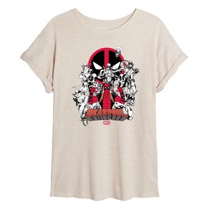 Women's - Marvel - Deadpool Variants Oversized Graphic T-Shirt - 1 of 4