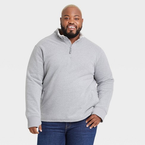 Men's Quarter-zip Sweatshirt - Goodfellow & Co™ Cream S : Target