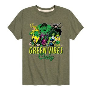 Boys' - Marvel - St. Patrick's Day Green Vibes Only Short Sleeve Graphic T-Shirt - 1 of 4