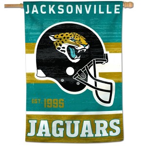 NFL Jacksonville Jaguars 28"x40" Retro Banner Flag - 1 of 3