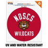 North Dakota State College of Science Wildcats Logo Automotive Car Window Locker Circle Bumper Sticker - 2 of 4