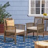 VASIP Patio Dining Chairs with Cushions,Outdoor Porch Chair Set of 2 with Acacia Wood Frame, Easy Clean & Simple Assembly - 2 of 4