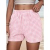 Shorts for Women Summer Casual Lounge Beach Bottoms Pajama Plaid Boxer Shorts - 2 of 4