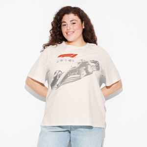 Women's F1 Racing Short Sleeve Graphic T-Shirt - Ivory - 1 of 3